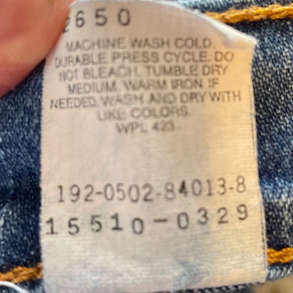 🔥 Levi's | Medium Wash Y2K Red Tab 510 Lower Rise Slim Fit Sz 14 Long - Picture 11 of 11